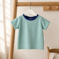 T-shirt bleu uni