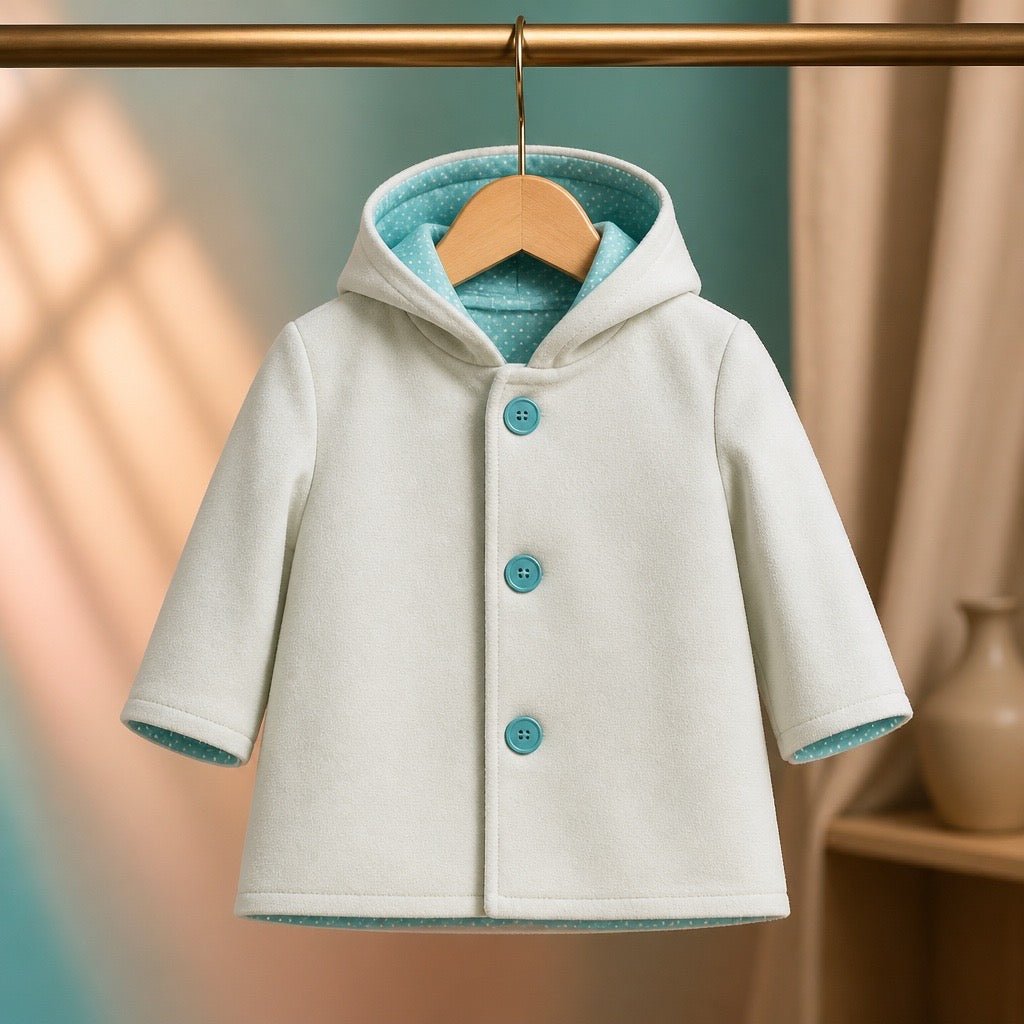 Manteau hiver vert menthe