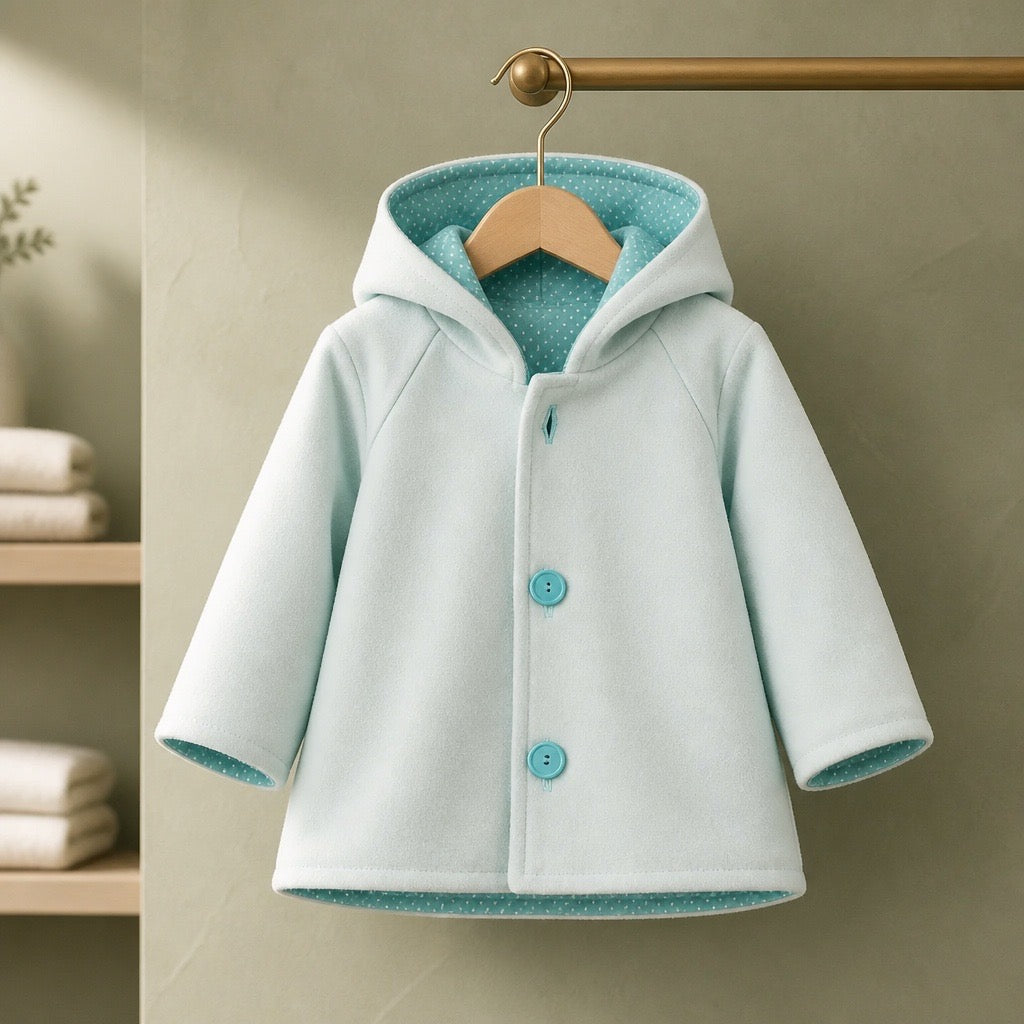 Manteau hiver vert menthe