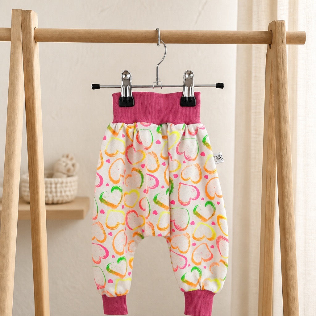 Sarouel  Evolutif Coeurs multicolores
