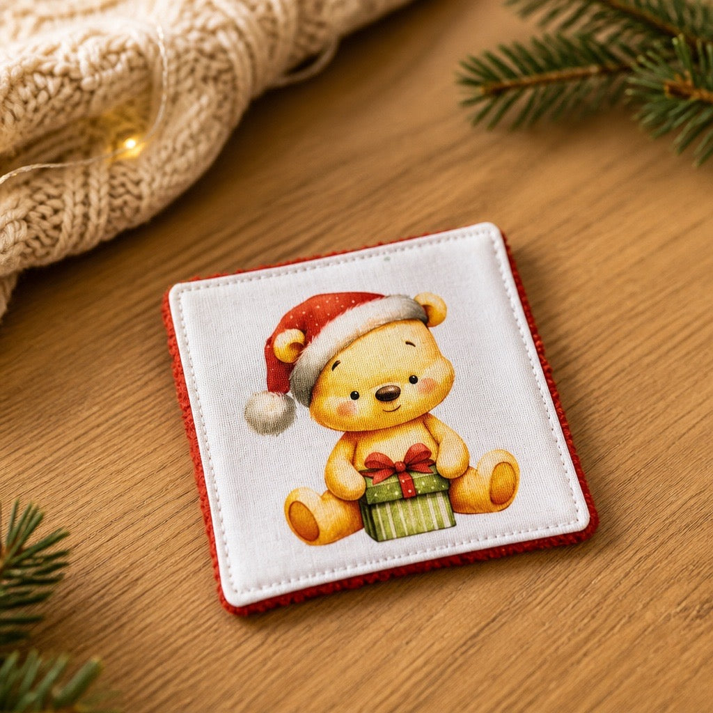 Lingette démaquillante Ours Noël