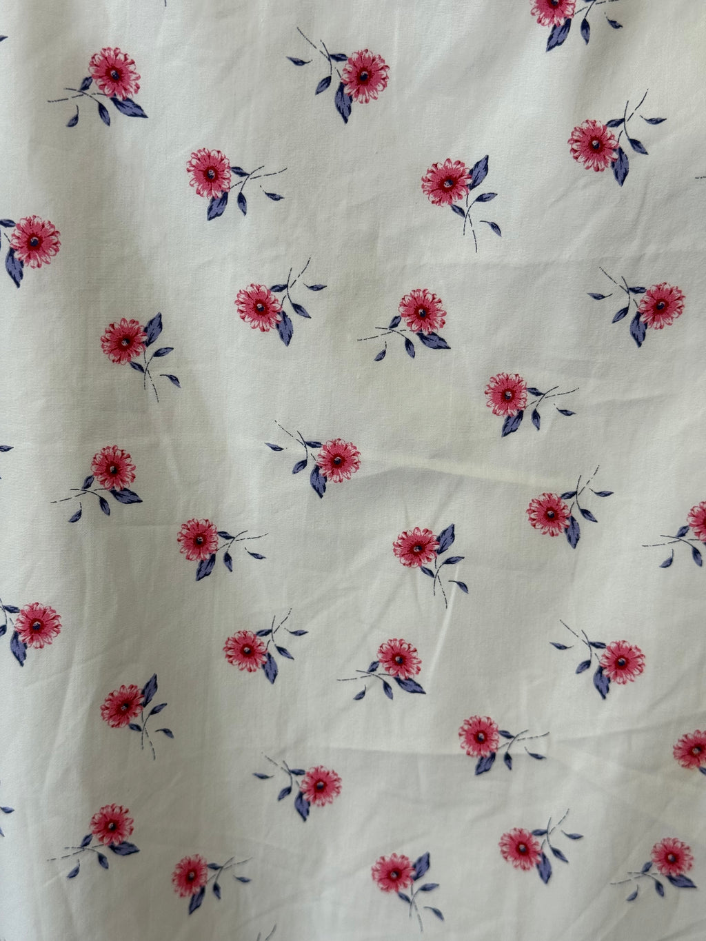 Robe en coton "Fleurs Rose"