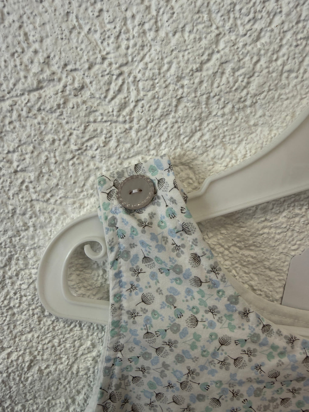 Robe en coton "Fleurs bleu clair "