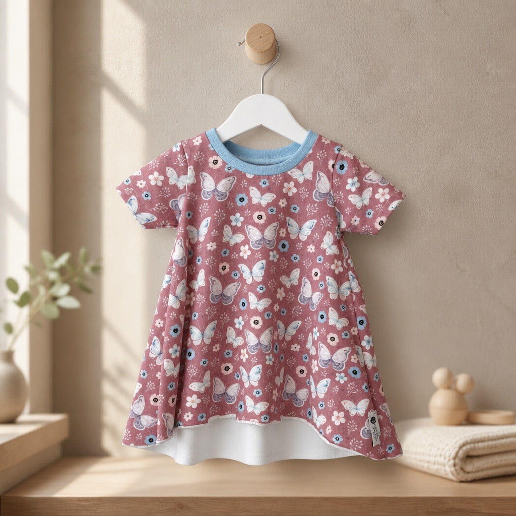 Robe en Jersey "Papillons"