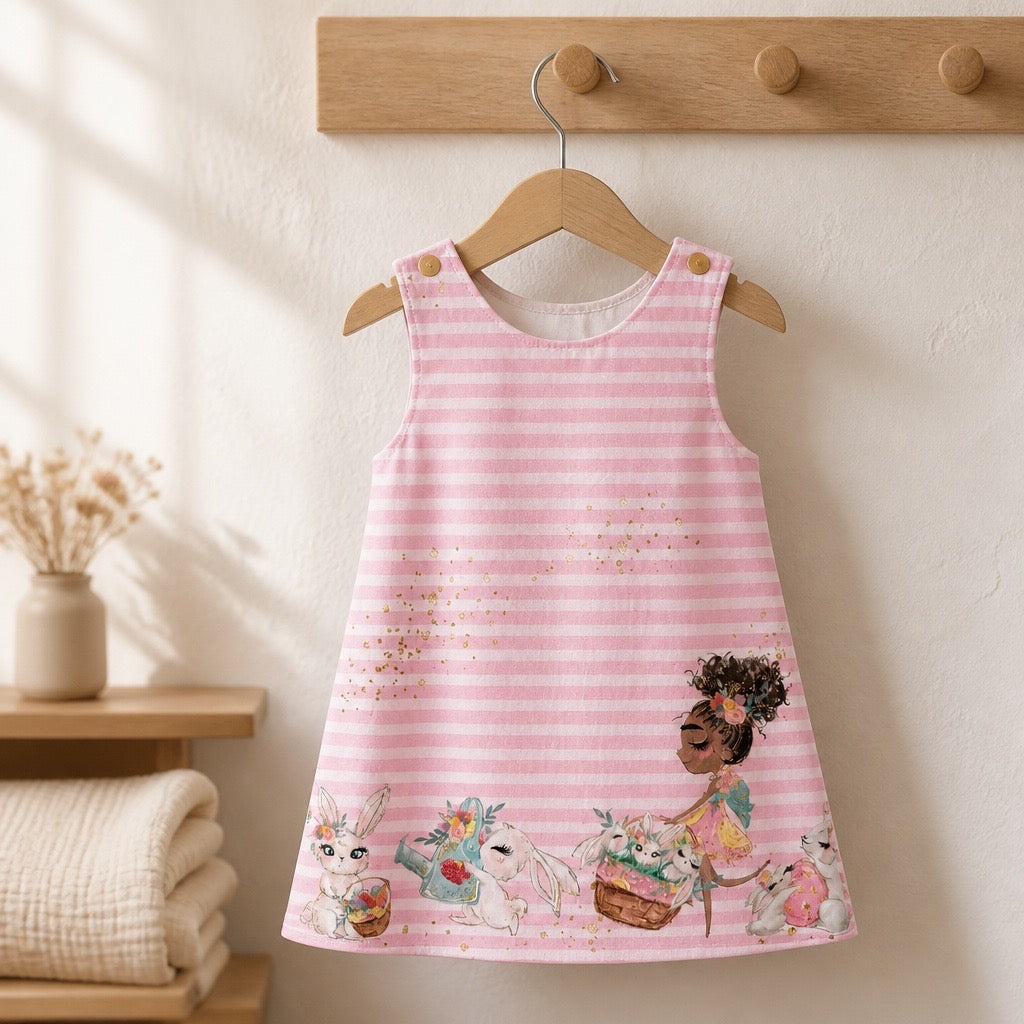 Robe en satin de coton "Jeune Fille"
