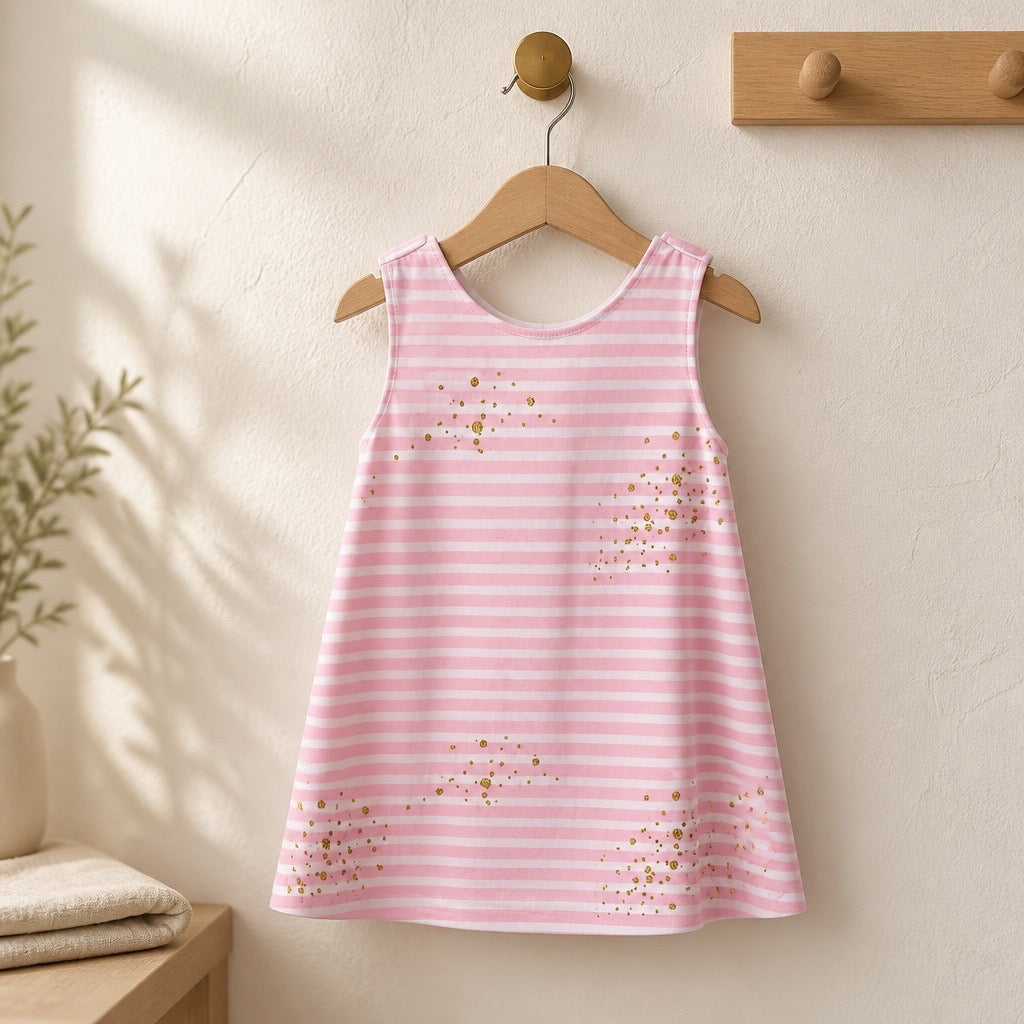 Robe en satin de coton "Jeune Fille"