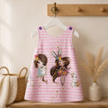 Robe en satin de coton "Jeune Fille"