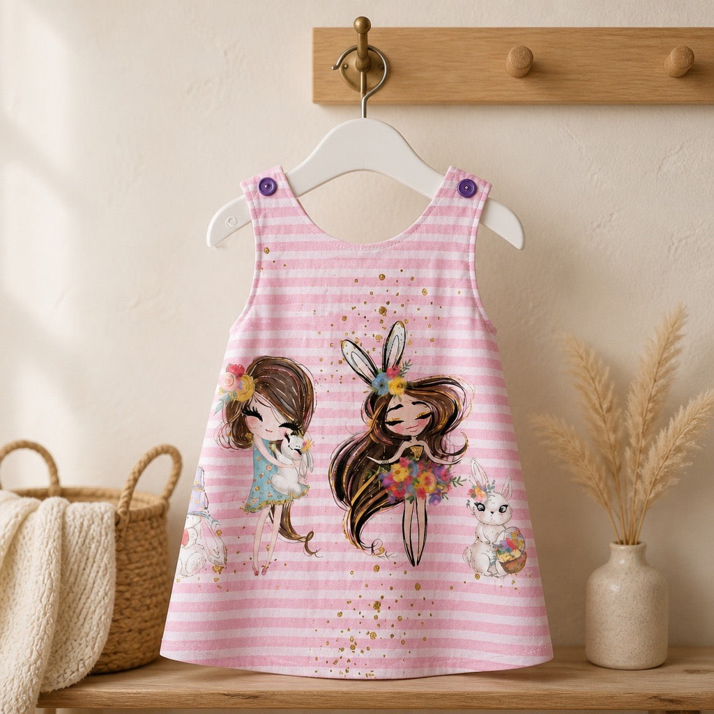 Robe en satin de coton "Jeune Fille"