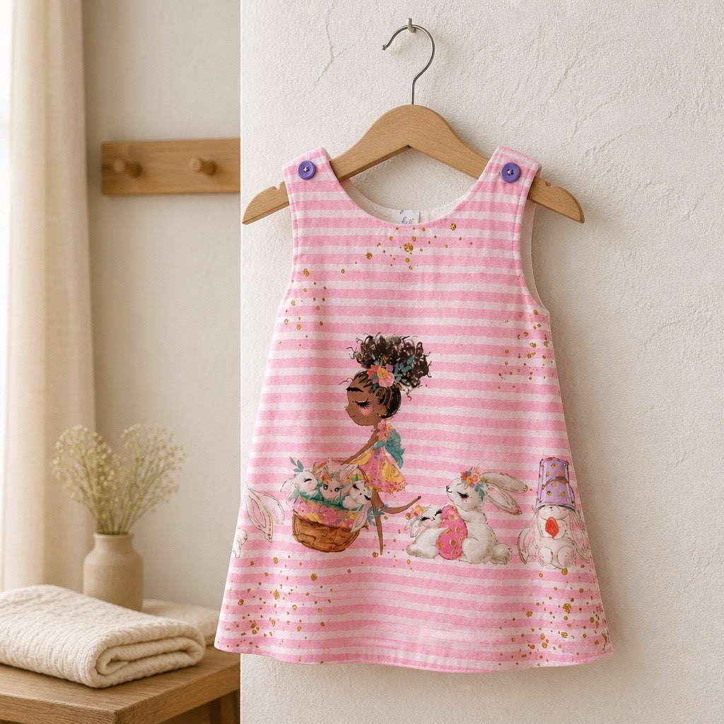 Robe en satin de coton "Jeune Fille"