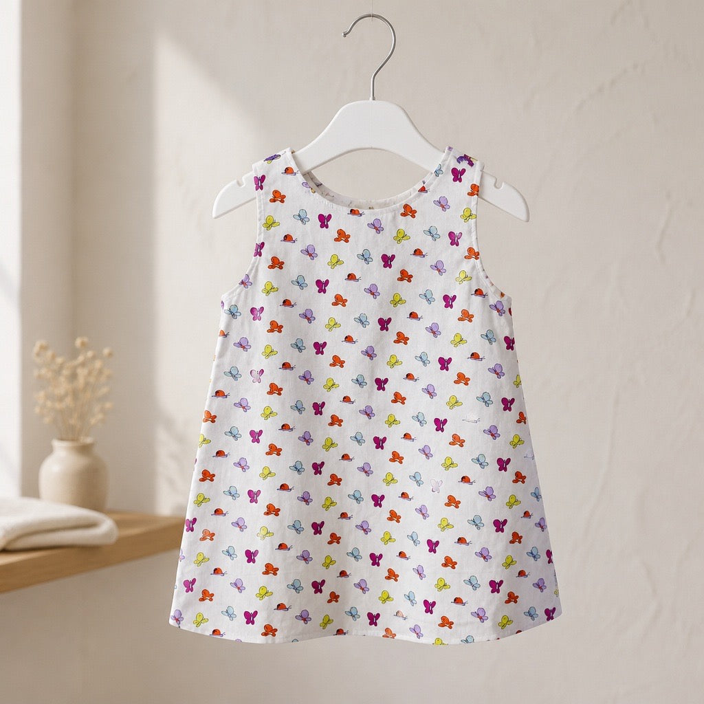 Robe en coton "Papillons"