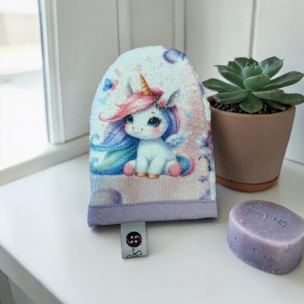 Gants démaquillant Licorne