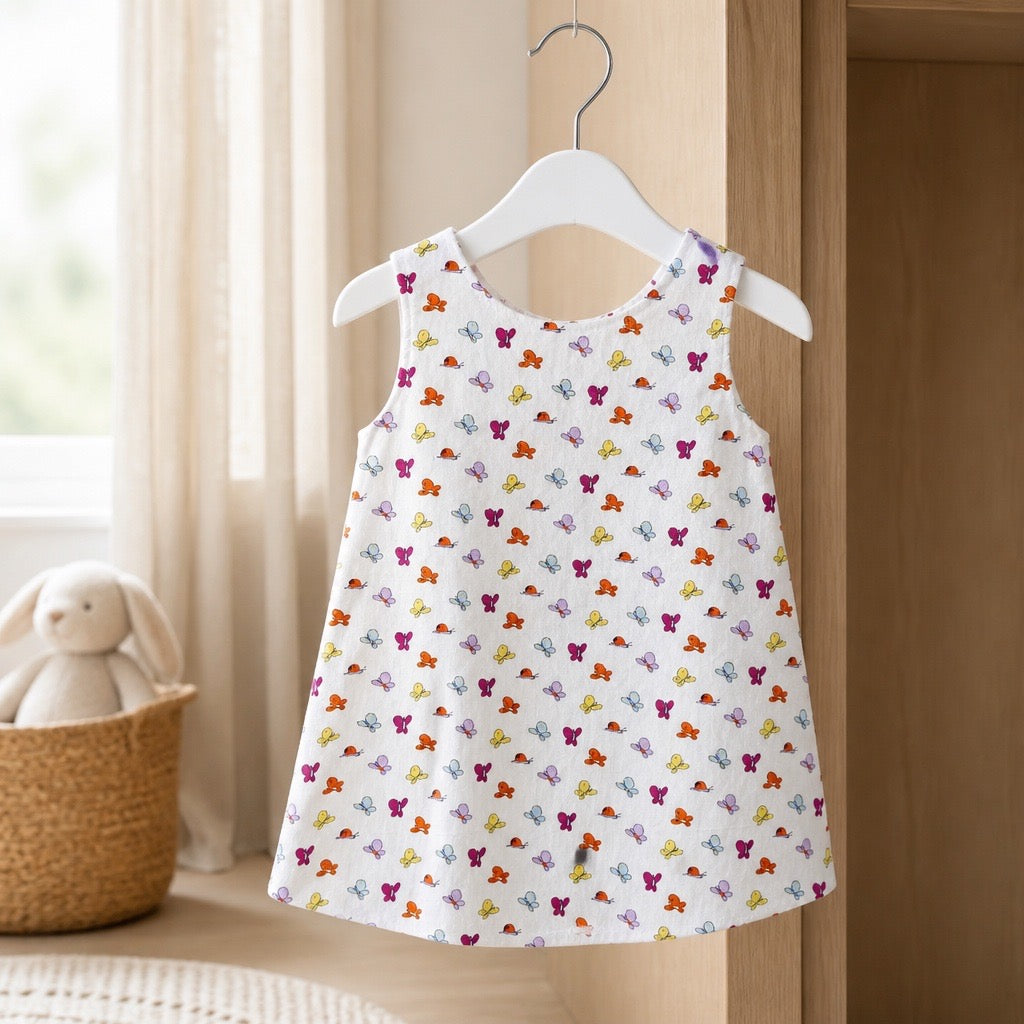 Robe en coton "Papillons"
