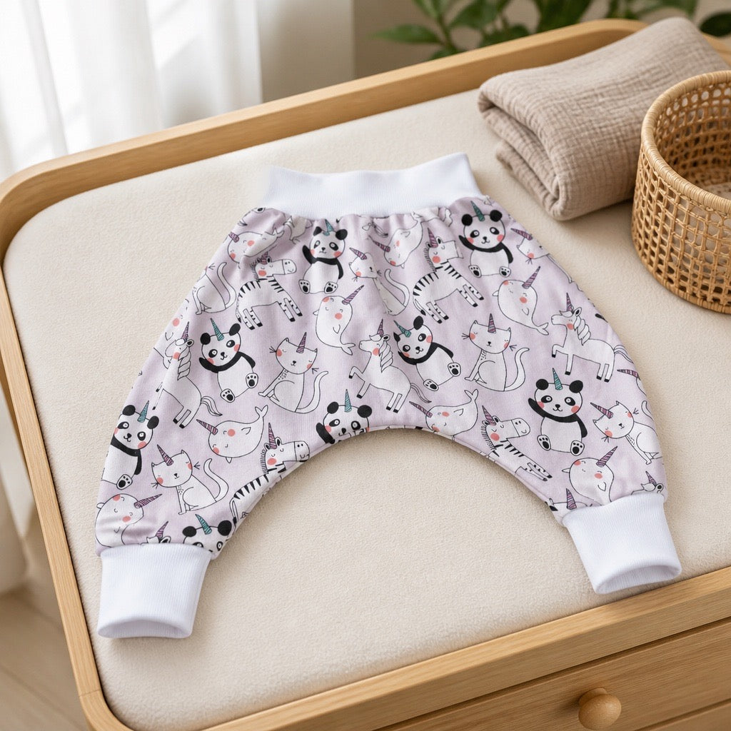 Sarouel Animaux légendaire rose