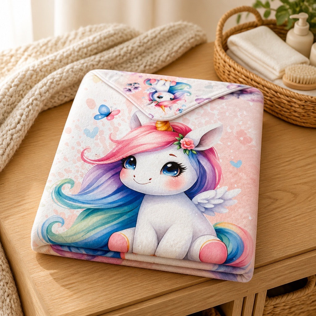 Sortie de bain Licorne